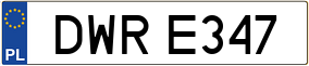 Trailer License Plate